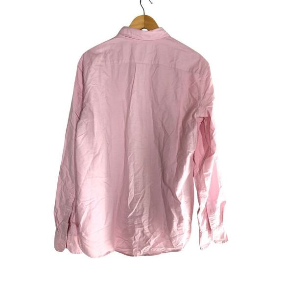 J. Crew Slim Flex Oxford Shirt Button Up Long Sleeve Resort Pink White NWT Large - Picture 5 of 9